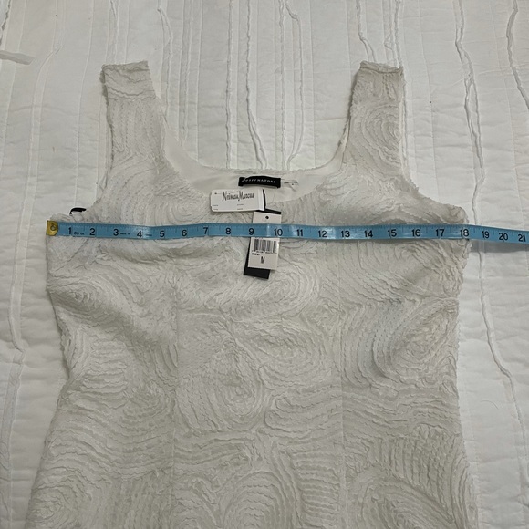 Josie Natori NWT gorgeous Lined M White Lace Dress Neiman Marcus purchase. - Picture 4 of 10